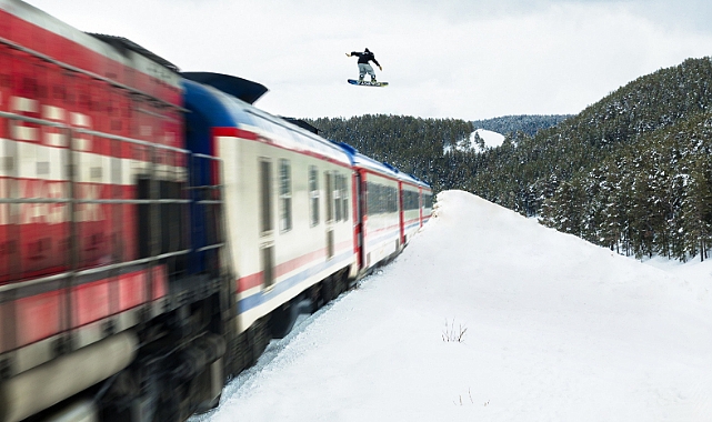 Snowboardcu Süleyman Atlı, tren üzerinden atlayış hazırlığını anlattı