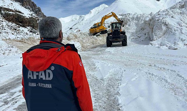 Van'da yetkililer çığ bölgesinde inceleme yaptı