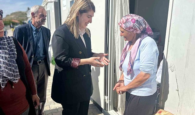 AK Partili Ölmeztoprak'tan konteyner kente ziyaret