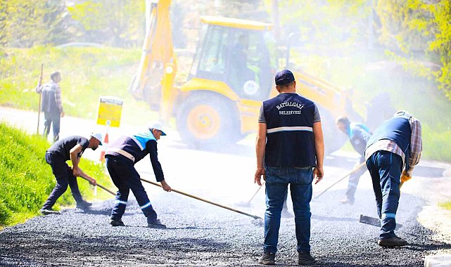 Battalgazi'de yol çalışmaları sürüyor