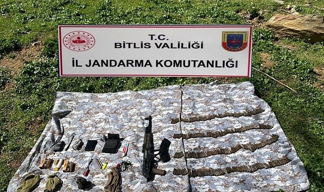 Bitlis&#039;te silah ve mühimmat ele geçirildi