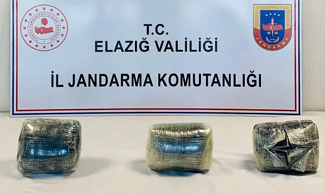 Elazığ'da 9 kilo esrar ele geçirildi