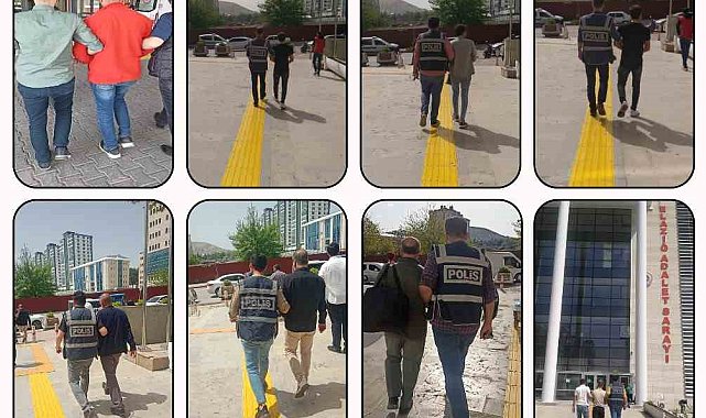 Elazığ'da haklarında kesinleşmiş hapis cezası bulunan 22 kişi yakalandı