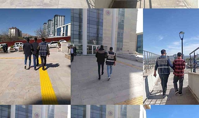 Elazığ'da kesinleşmiş hapis cezası bulunan 18 zanlı yakalandı