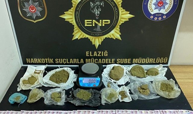 Elazığ'da uyuşturucu operasyonu: 3 şüpheli yakalandı