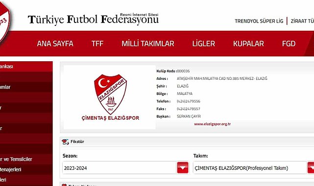 Elazığspor&#039;un ismi değişti