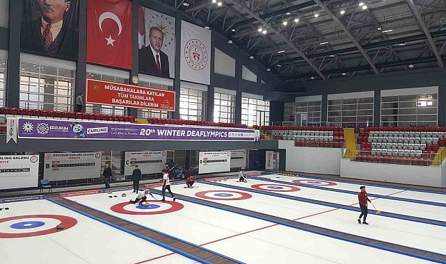 Erzurum'da curling heyecanı