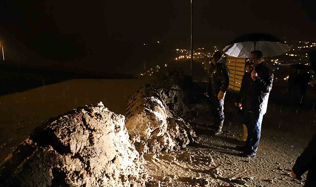 Hakkari'de sel suları ile mücadele çalışması