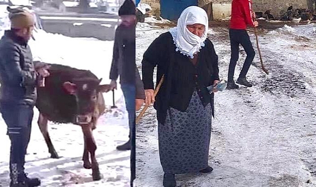 Karslı Sarıgül nineye klip çekildi