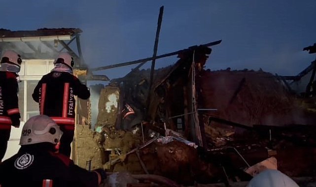 Malatya'da ev yangını