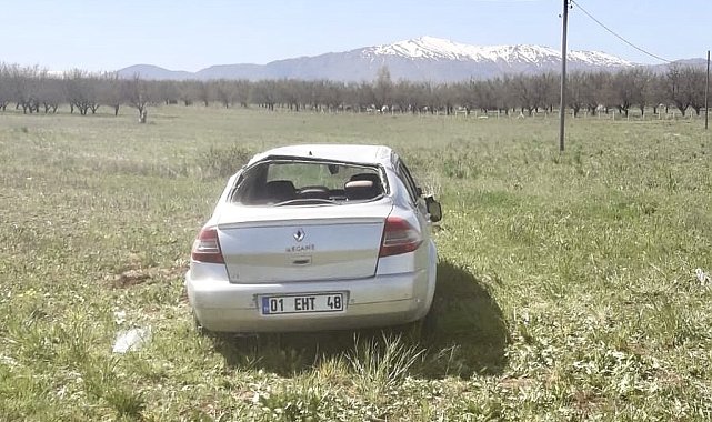 Malatya&#039;da otomobil takla attı, 2 yaralı