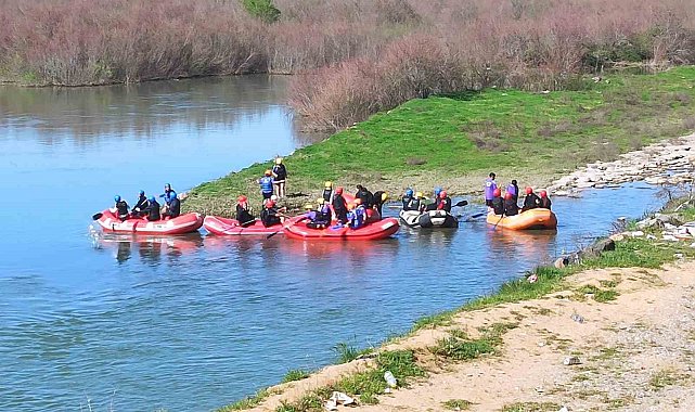 Rafting kampı için Bingöl&#039;e geldiler