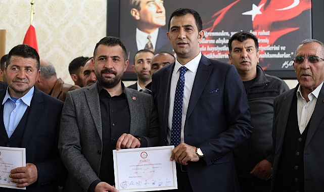 Selim'de yeni başkan Barış Koç mazbatasını aldı