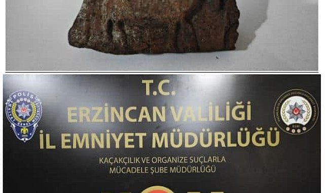 Tarihi eser niteliğinde hayvan figürlü kaya parçası ele geçirildi