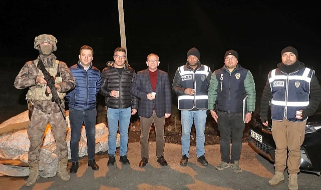 Vali Polat, polis uygulama noktasını ziyaret etti