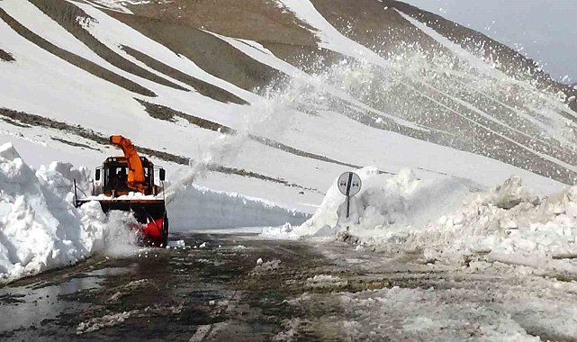 Van-Bahçesaray kara yolunda çalışmalar devam ediyor