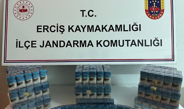 Van'da 520 paket kaçak sigara ele geçirildi