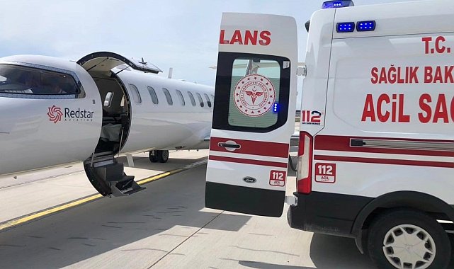 Van'da kalp hastası bebek için ambulans uçak havalandı