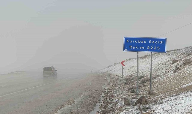 Van'da Kurubaş Geçidi'nde yoğun sis etkili oldu