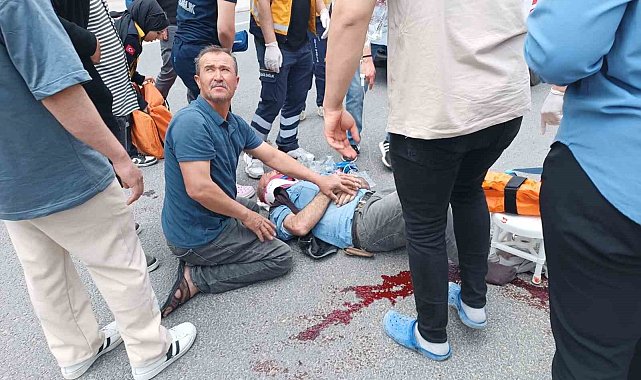 2 motosiklet çarpıştı, 2 yaralı