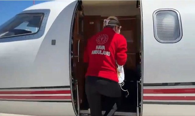3 günlük bebek ambulans uçakla Ankara'ya sevk edildi