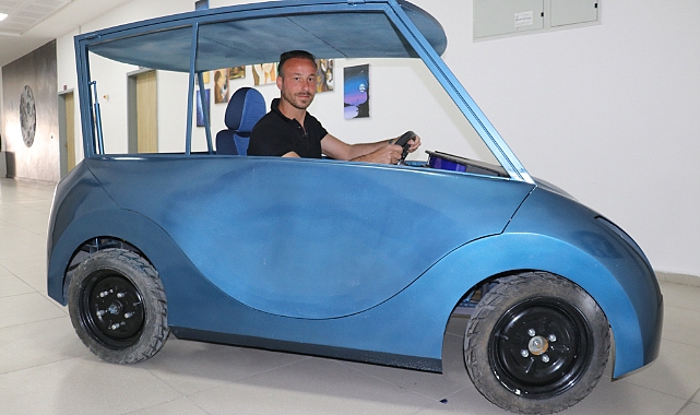 Ağrı'da öğretmenler atık malzemelerden elektrikli araç üretti