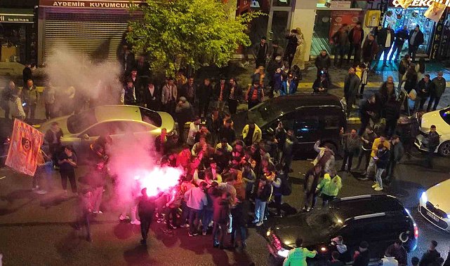 Ardahan'da Galatasaraylıların şampiyonluk coşkusu