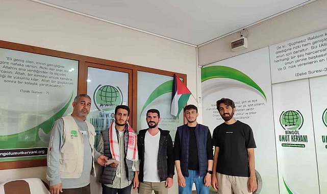 Bingöl'de üniversite öğrencilerinden Gazze'ye anlamlı destek