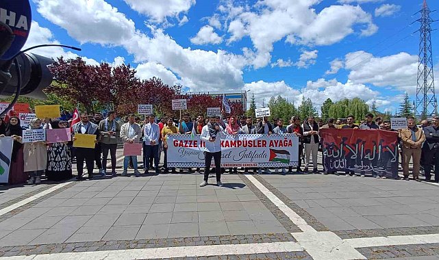 Bingöl'de üniversite öğrencilerinden Gazze'ye destek