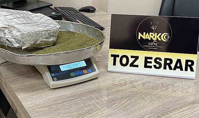 Bingöl'de uyuşturucu operasyonu: 1 gözaltı