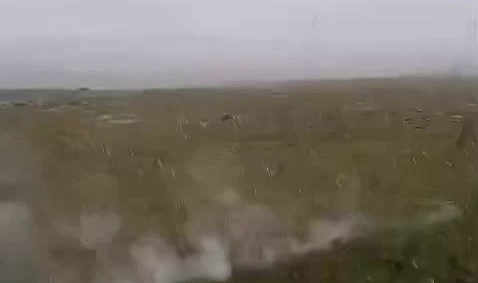 Kars'ta düşen yıldırım büyük korku yaşattı