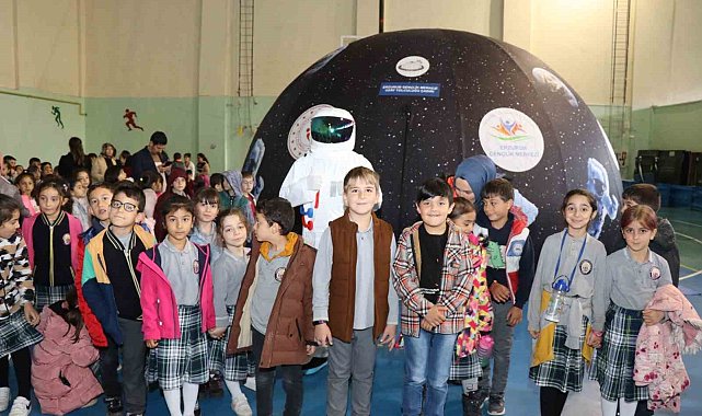 Çocukların "Uzay Yolculuğu Çadırı" ilgisi