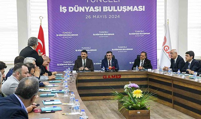 Cumhurbaşkanı Yardımcısı Yılmaz: "Bu zamana kadar da Tunceli'ye 300 milyonu aşan bir hibe desteği sağlandı"