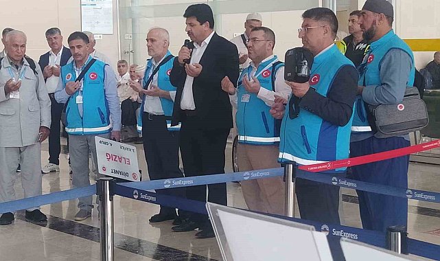 Elazığ&#039;da 187 hacı adayı dualarla uğurlandı