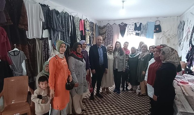 Elazığ'da kursiyerlerin ürettiği ürünler sergilendi