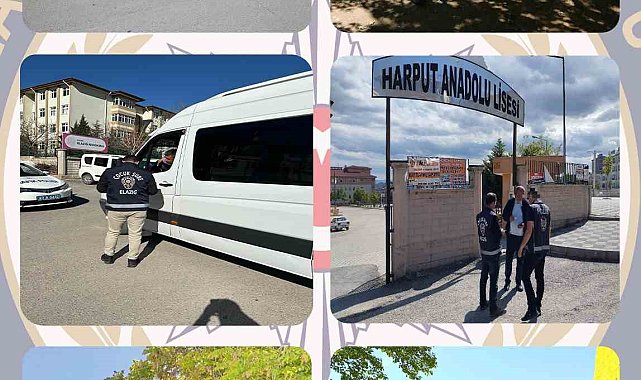 Elazığ'da okul önü denetimleri sürüyor