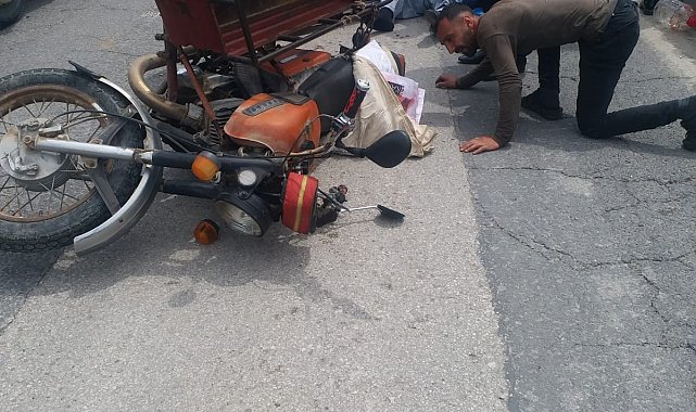 Elazığ'da sepetli motor devrildi: 1 yaralı