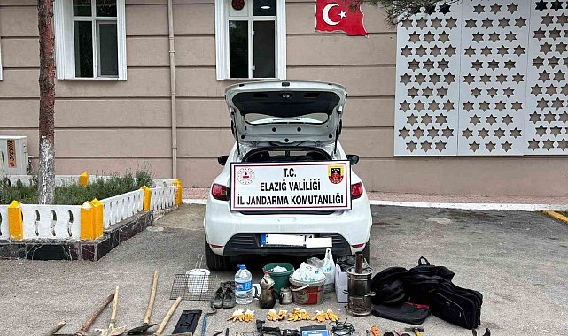 Elazığ'da sit alanda kazı yapan 5 kişi yakalandı