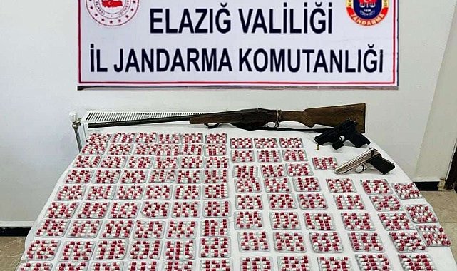 Elazığ'da uyuşturucu operasyonu: 2 bin 751 adet sentetik ecza hap ele geçirildi