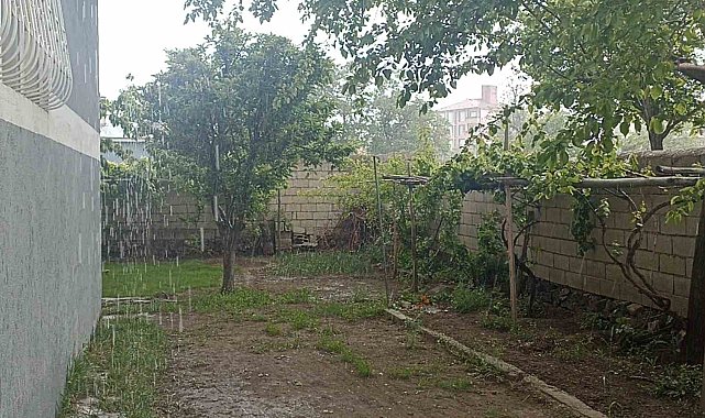 Erciş'te sağanak etkili oldu