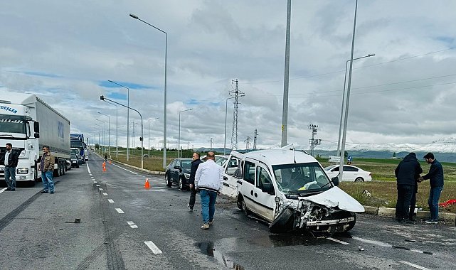 Erzurum kuzey çevre yolunda kaza; 6 yaralı