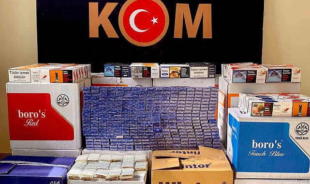 Erzurum'da polisten kaçak sigara operasyonu