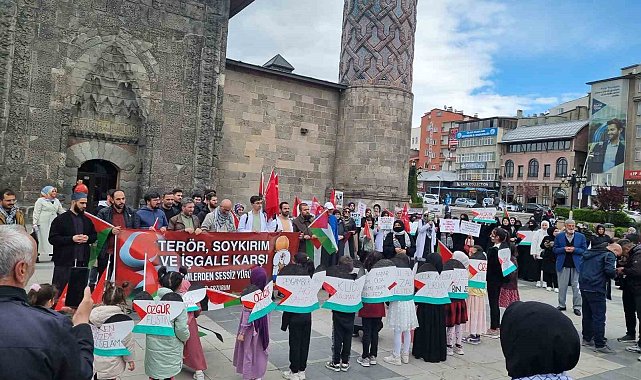 Erzurumlu çocuklardan Filistinli kardeşlerine destek