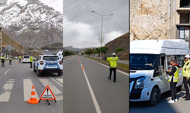Hakkari'de "Hayatla Yarışılmaz" sloganıyla radar denetimi