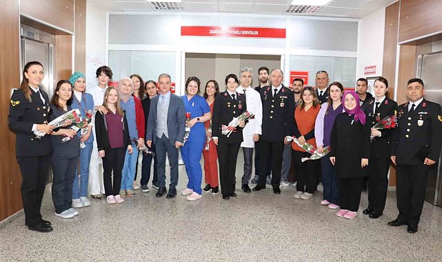 Jandarmadan Hemşireler Günü jesti