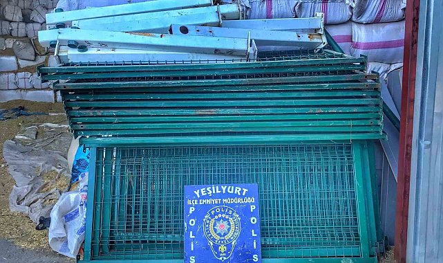Kamu kurumundan demir çit çalan hırsızlar yakalandı