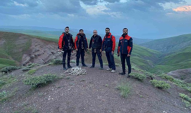 Kayalıkta mahsur kalan yavru oğlaklar AFAD tarafından kurtarıldı