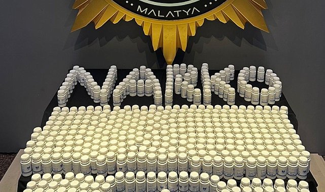 Malatya'da, 2,5 milyon liralık sentetik ecza maddesi ele geçirildi