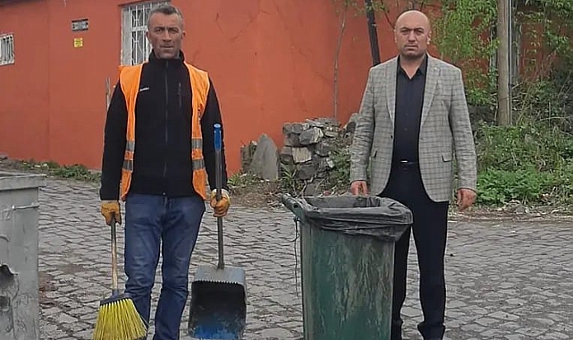 Muhtar Müçük’ten mıntıka temizliği