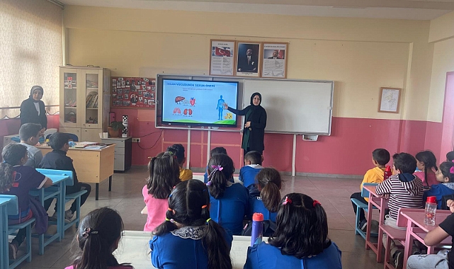 Öğrencilere tasarruflu su kullanımı anlatıldı